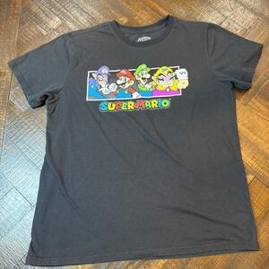 Super Mario Graphic Tee L Nintendo Retro 90s Nostalgia Shirt